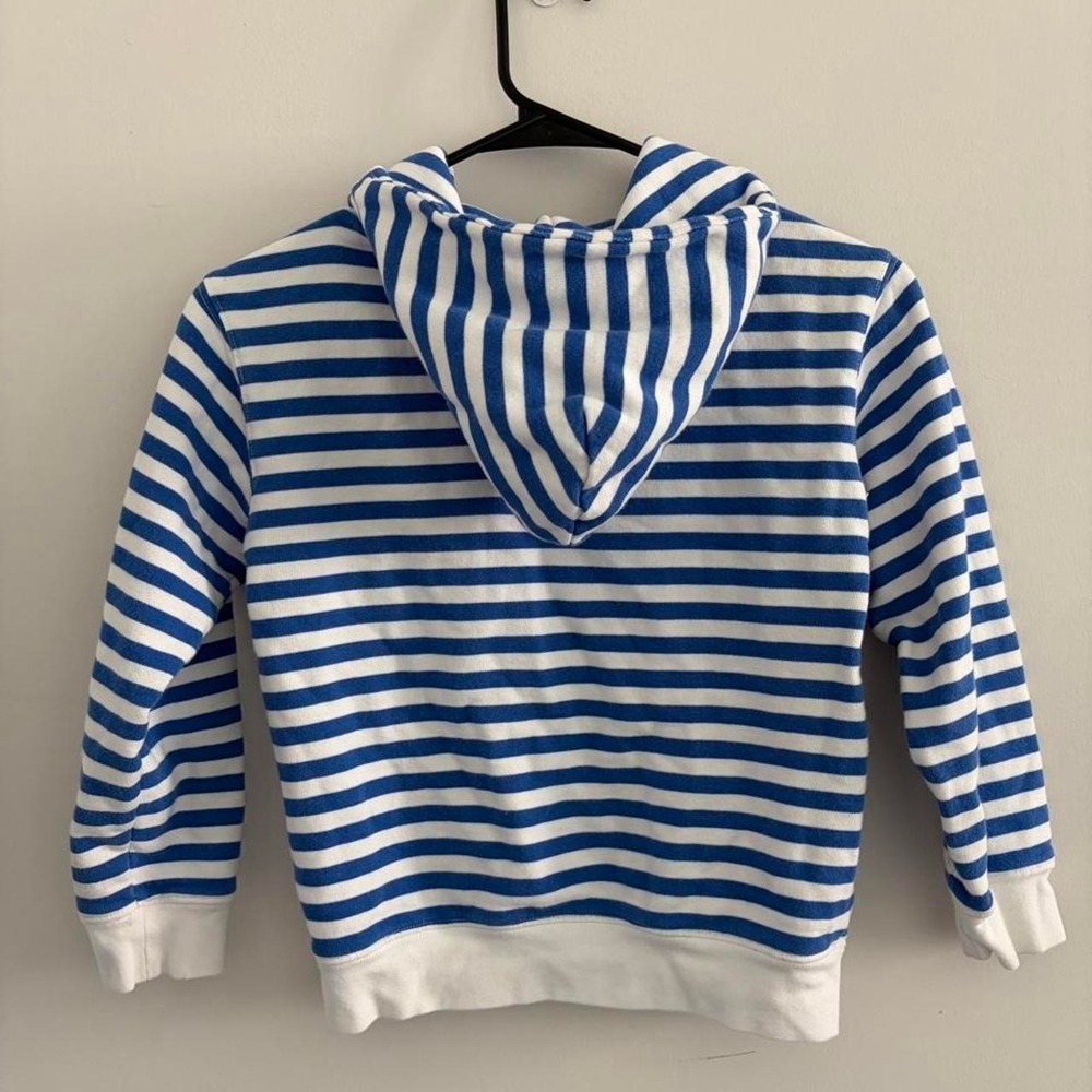 Vintage Disney Winnie the Pooh striped hoodie Kids Size 7/8 - Picture 2 of 5